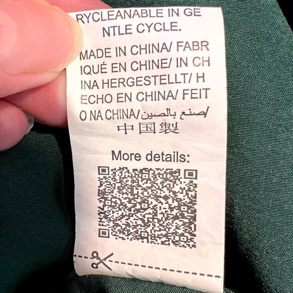 Manfinity Forest Green Jacquard Floral Silky Soft Long-Sleeve Button-Up SZ XL - Picture 4 of 5